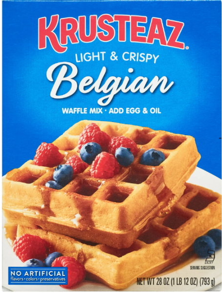 KRUSTEAZ Light & Crispy 'Belgian' Waffle Mix Backmischung 793 gr